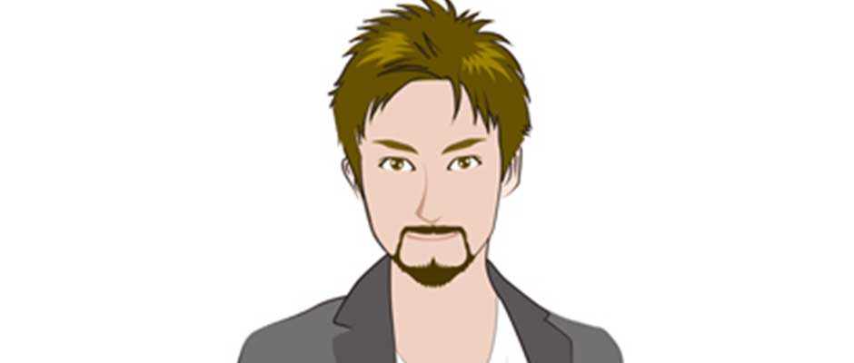 鼻下 + あごヒゲ 結合タイプ