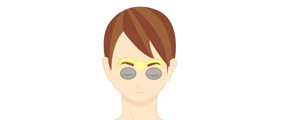 眉毛脱毛時の保護具